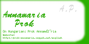 annamaria prok business card